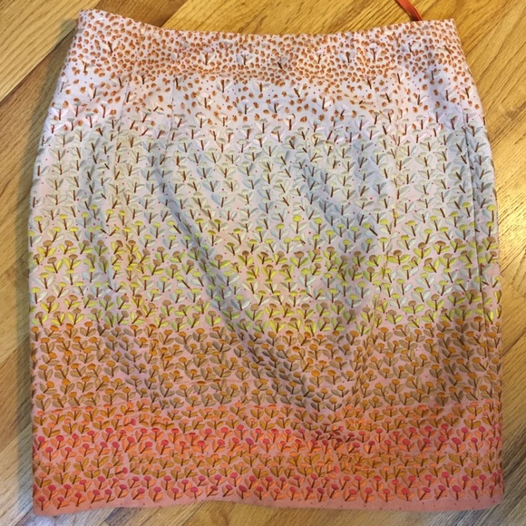 anthropologie hd in paris ombre petals skirt peach - Picture 5 of 7